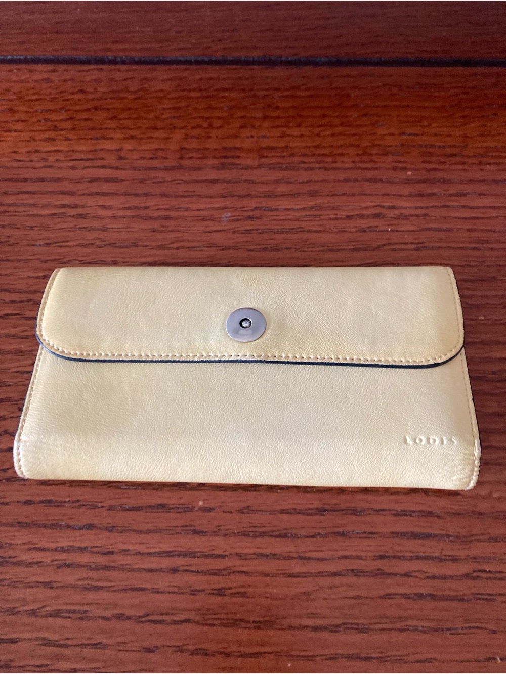 Large leather lotus Los Angeles  wallet